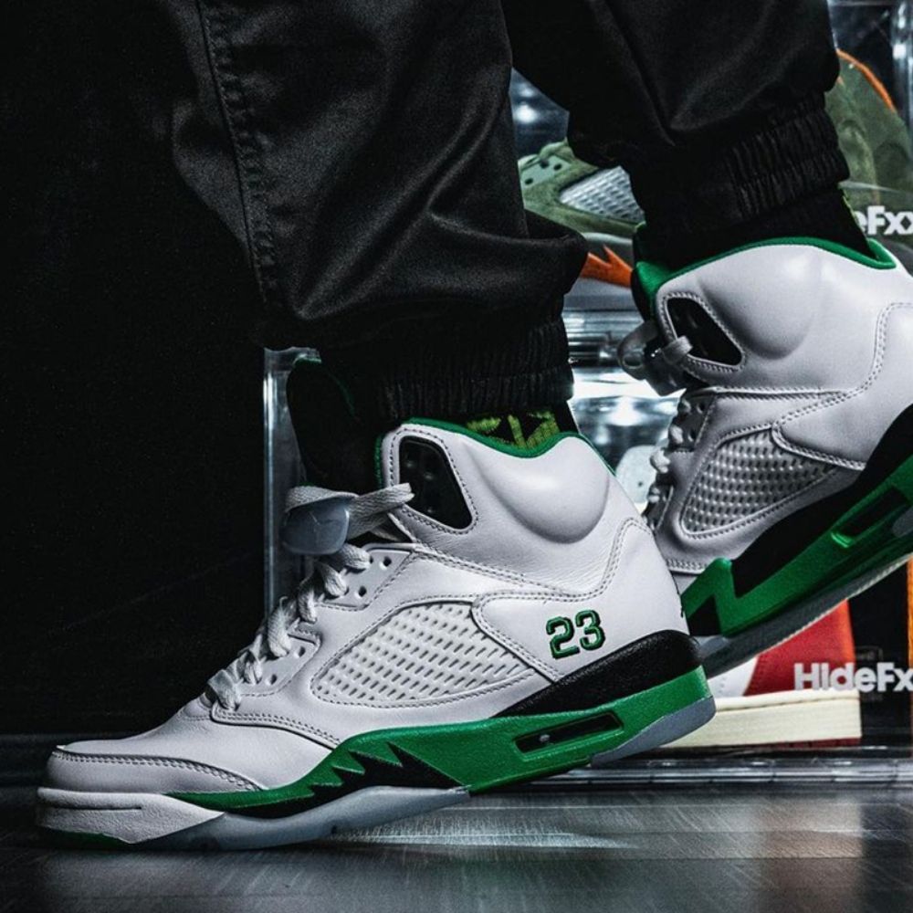 Real lifestyle image of Air Jordan 5