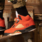 On-foot of the Air Jordan 5