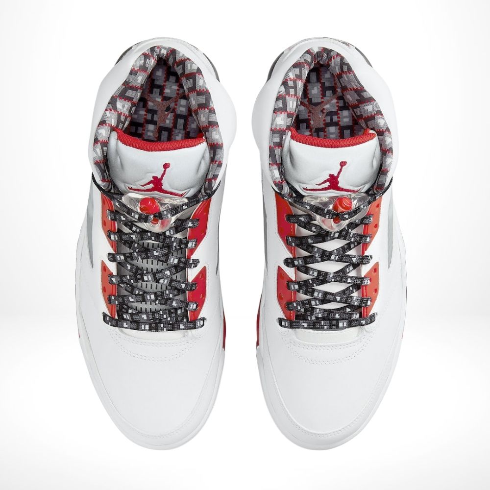 Top-down view of the Air Jordan 5