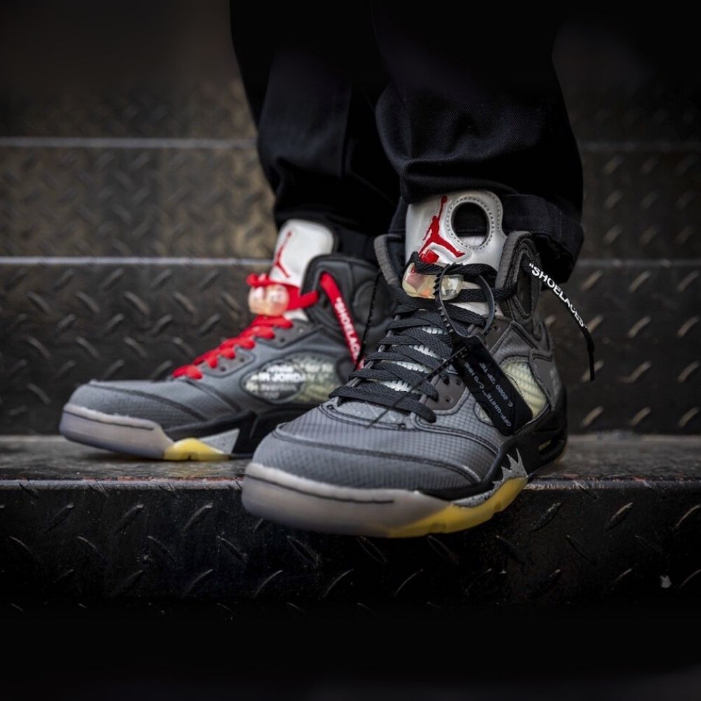 On-foot of the Air Jordan 5