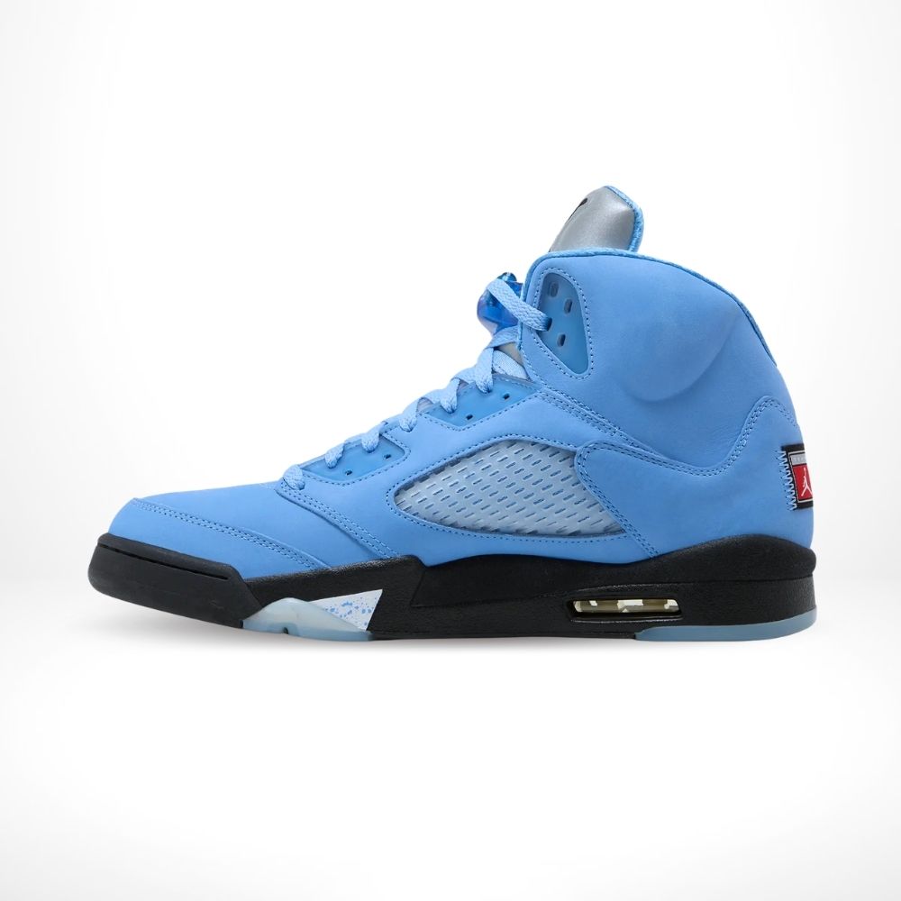 Medial side view of the Air Jordan 5