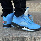 On foot
