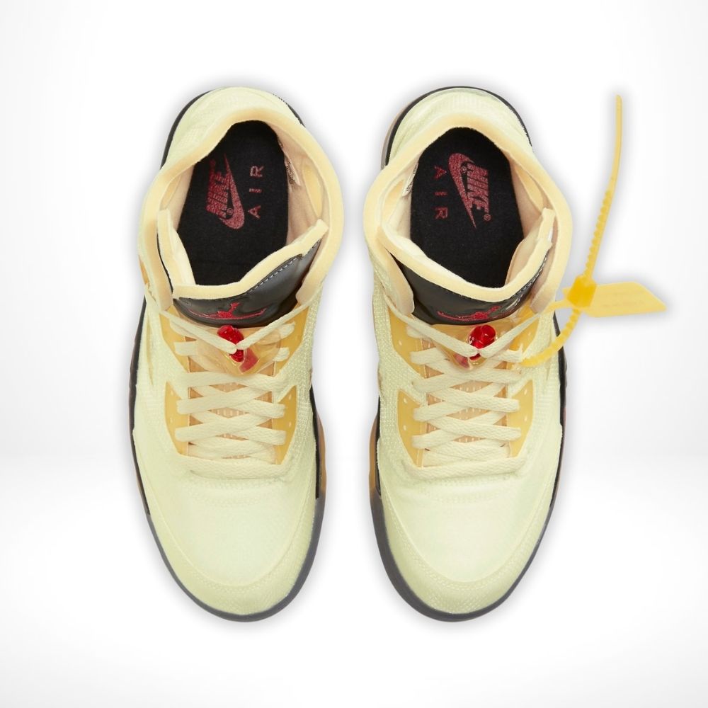 Top-down view of the Air Jordan 5