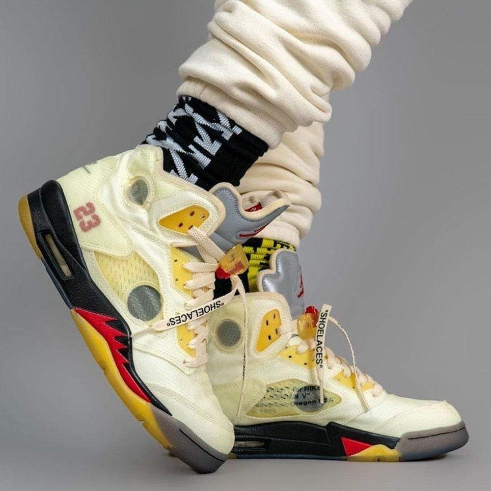 On-foot of the Air Jordan 5