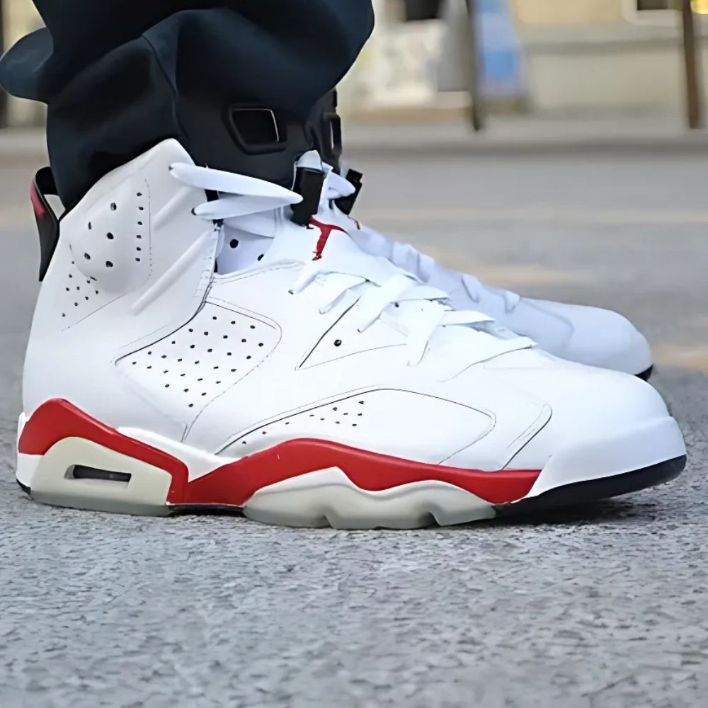 On-foot of the Air Jordan 6