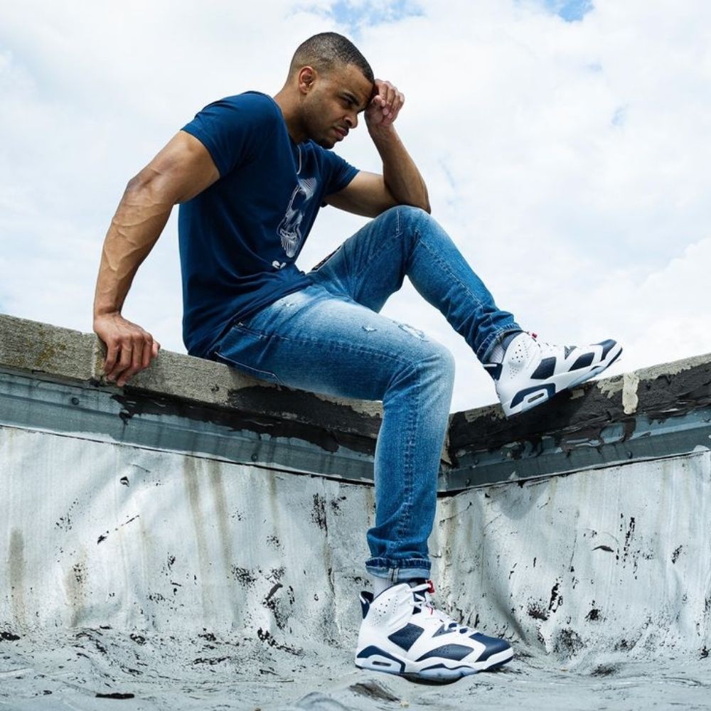 Real lifestyle image of Air Jordan 6
