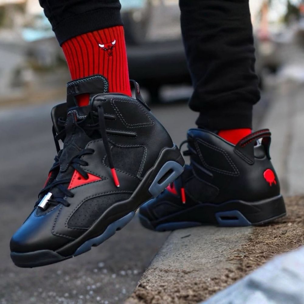 On-foot of the Air Jordan 6