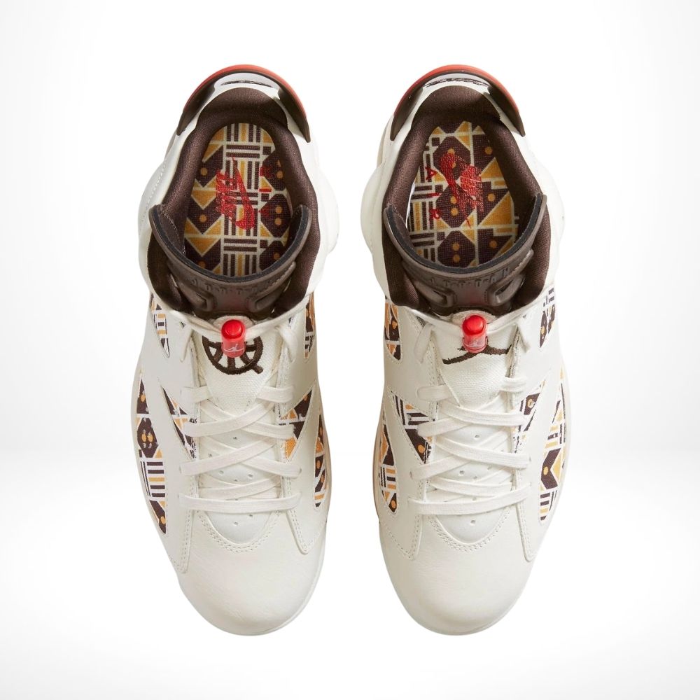 Top-down view of the Air Jordan 6