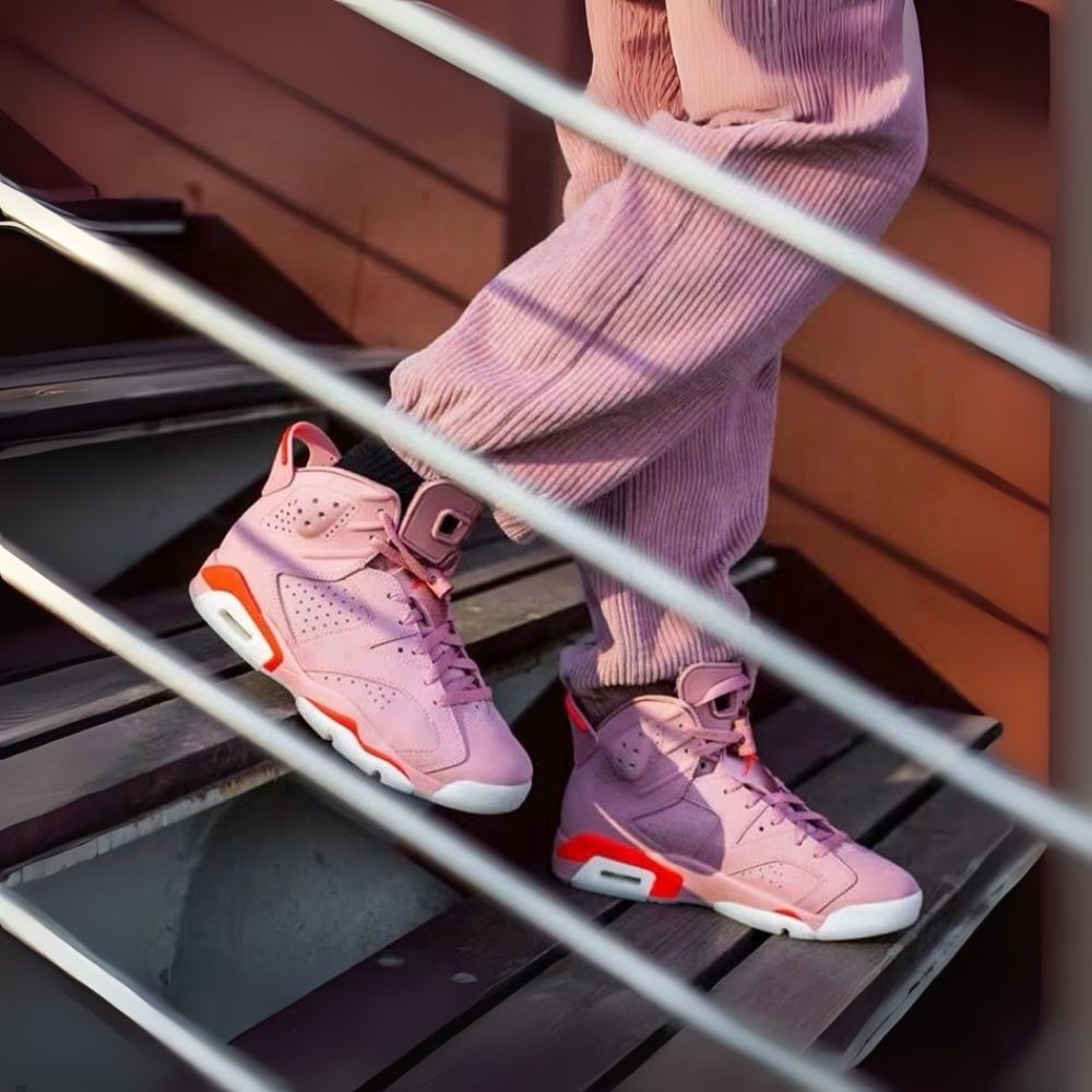 On-foot of the Air Jordan 6