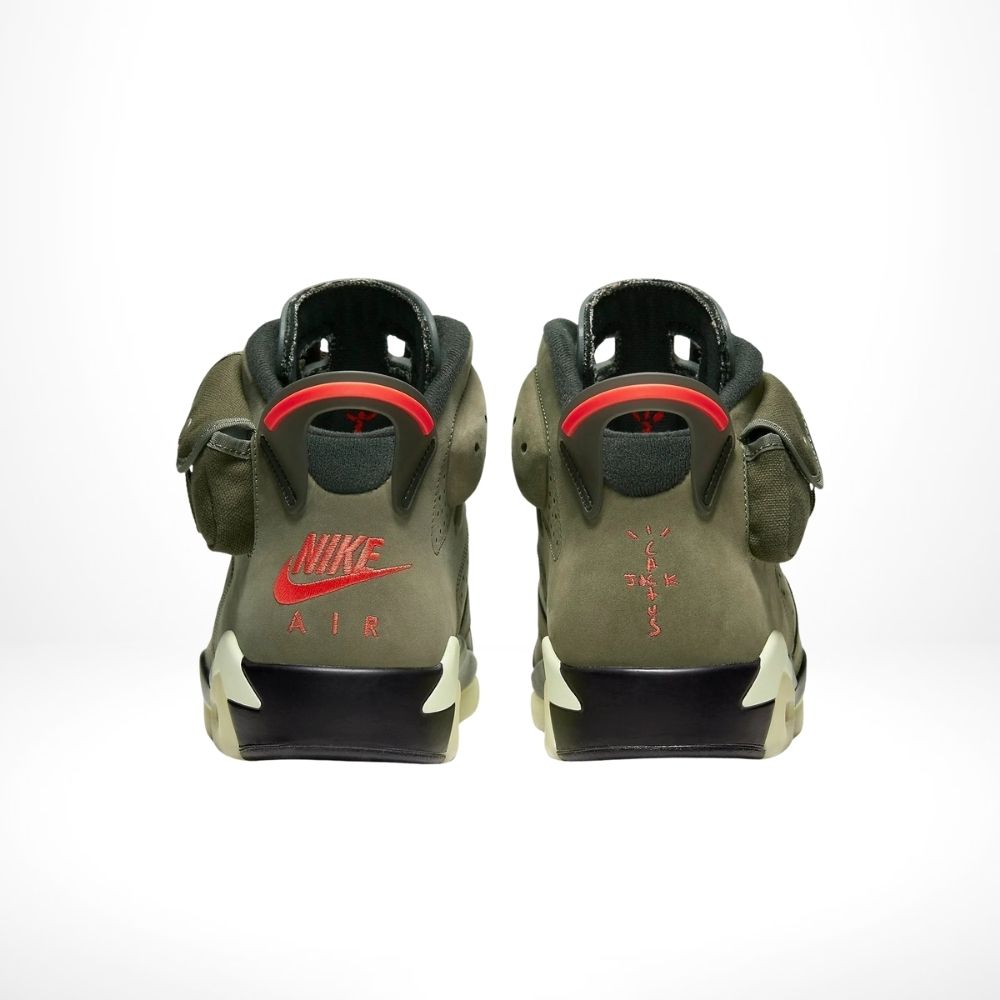 Rear view of the Air Jordan 6