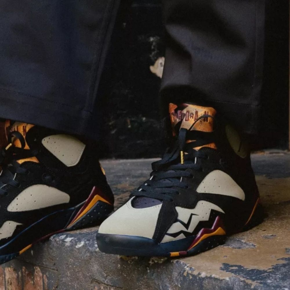 On-foot of the Air Jordan 7