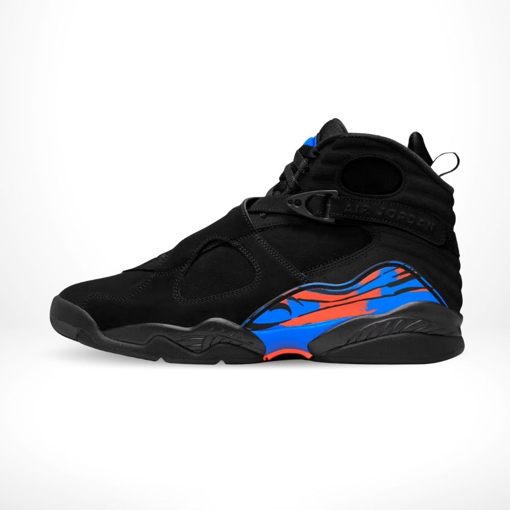 Medial side view of the Air Jordan 8