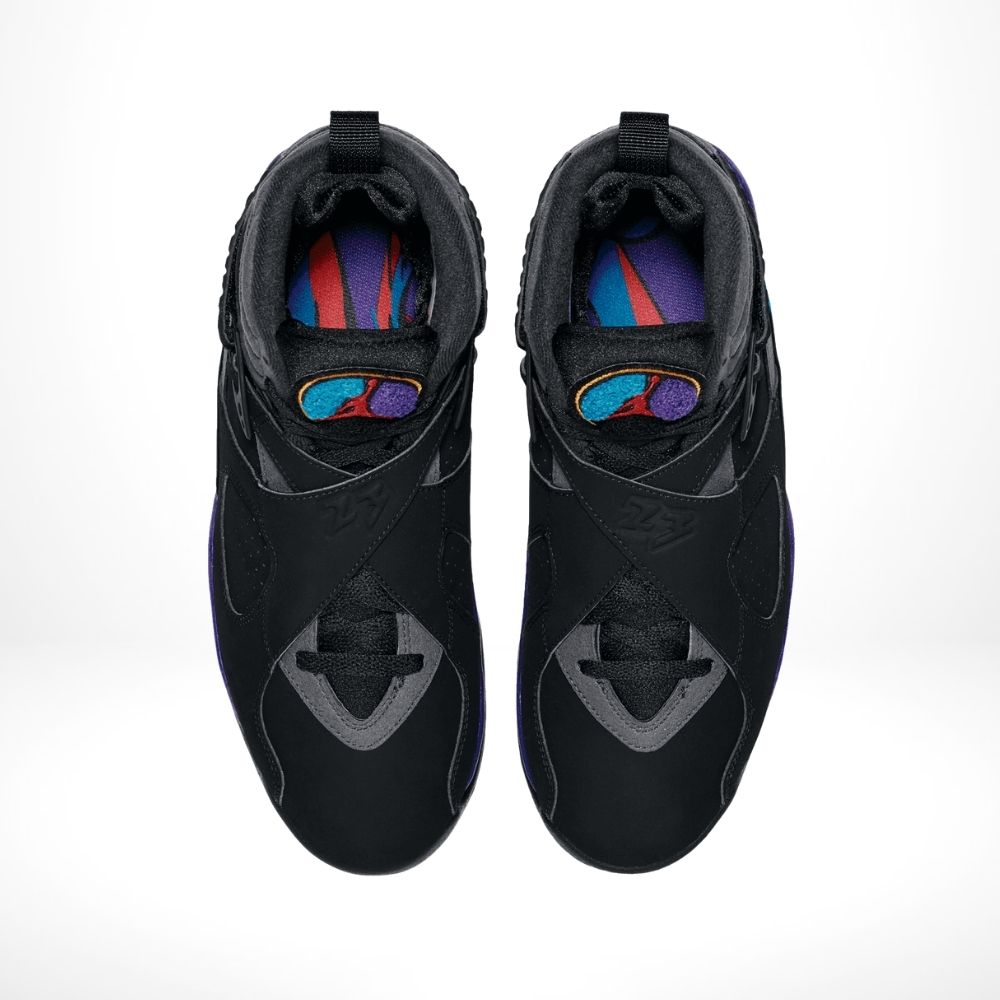Top-down view of the Air Jordan 8
