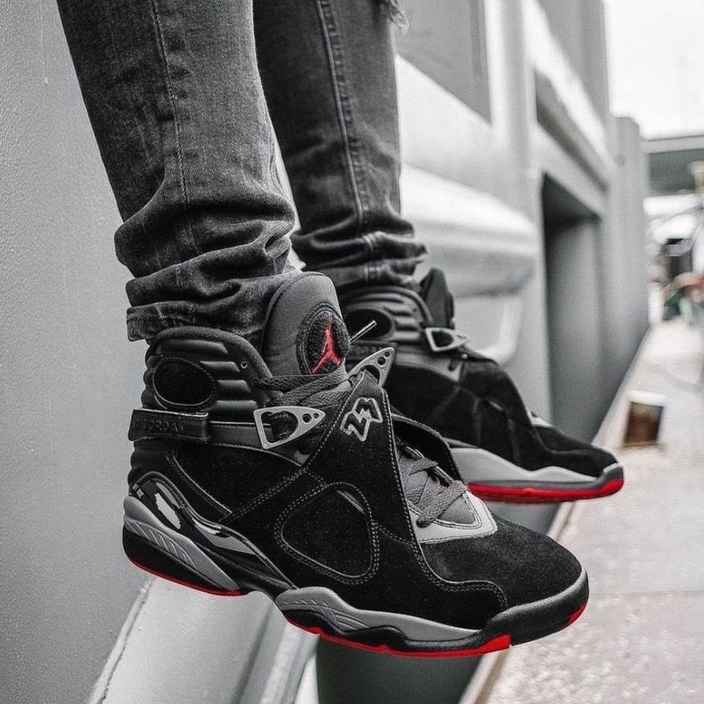 On-foot of the Air Jordan 8
