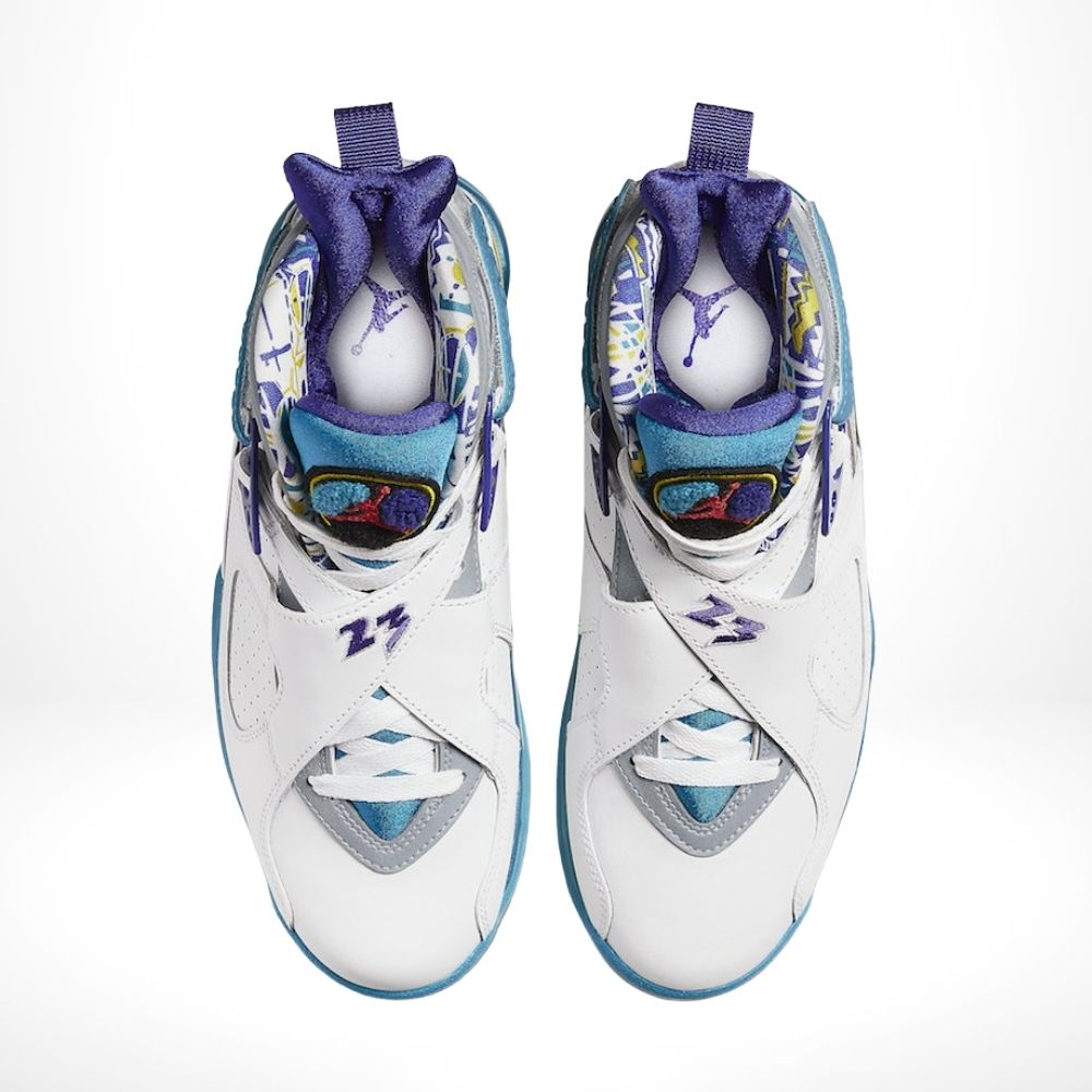 Top-down view of the Air Jordan 8