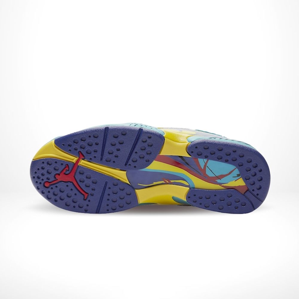 Bottom view of the Air Jordan 8
