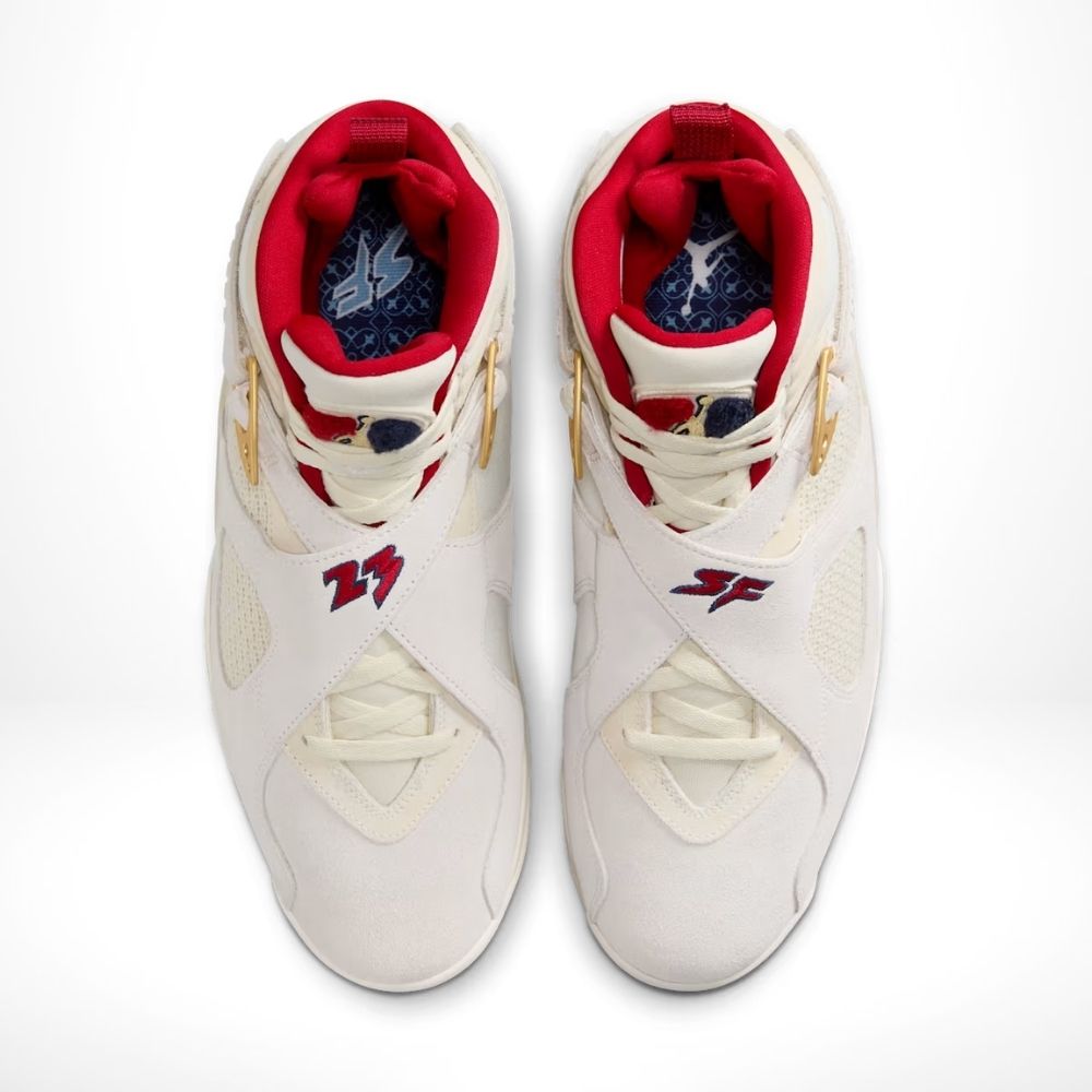 Top view of Air Jordan 8
