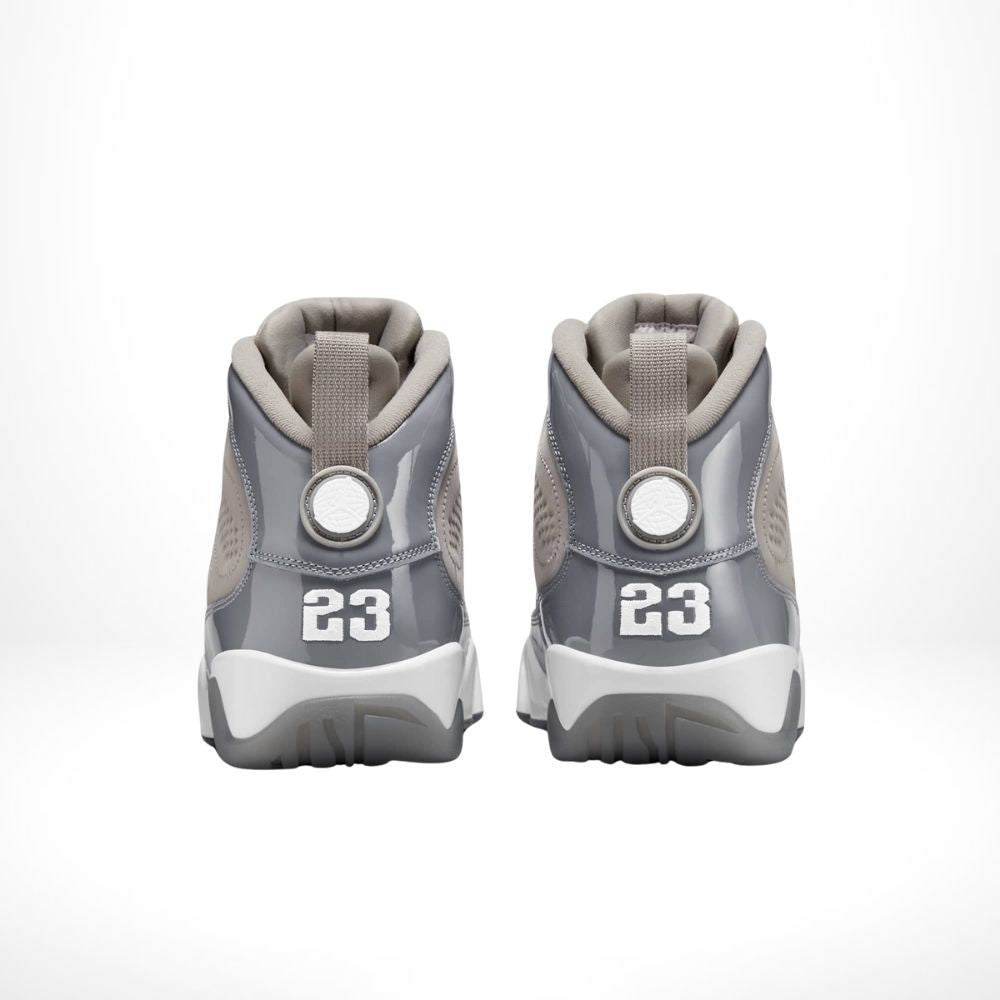 Rear view of the Air Jordan 9