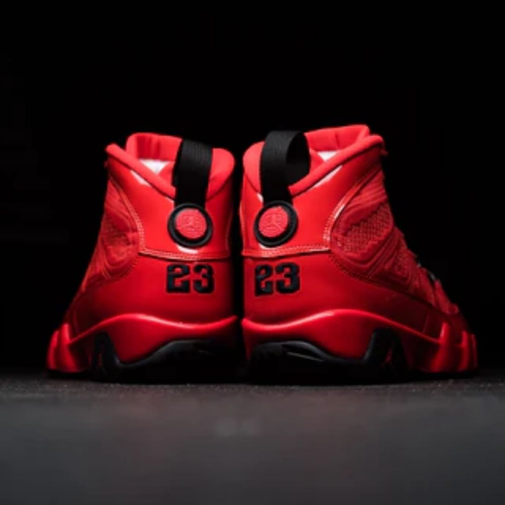 Real lifestyle image of Air Jordan 9