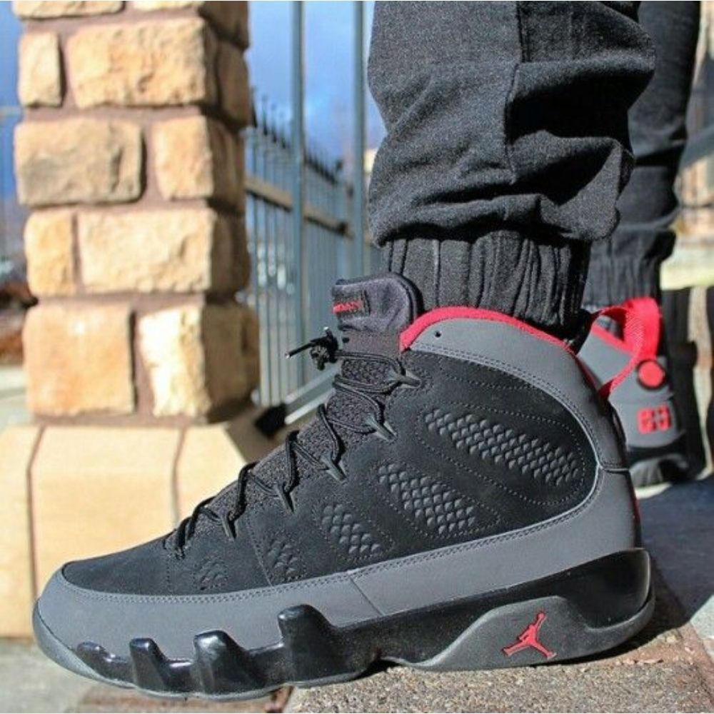 Real lifestyle image of Air Jordan 9