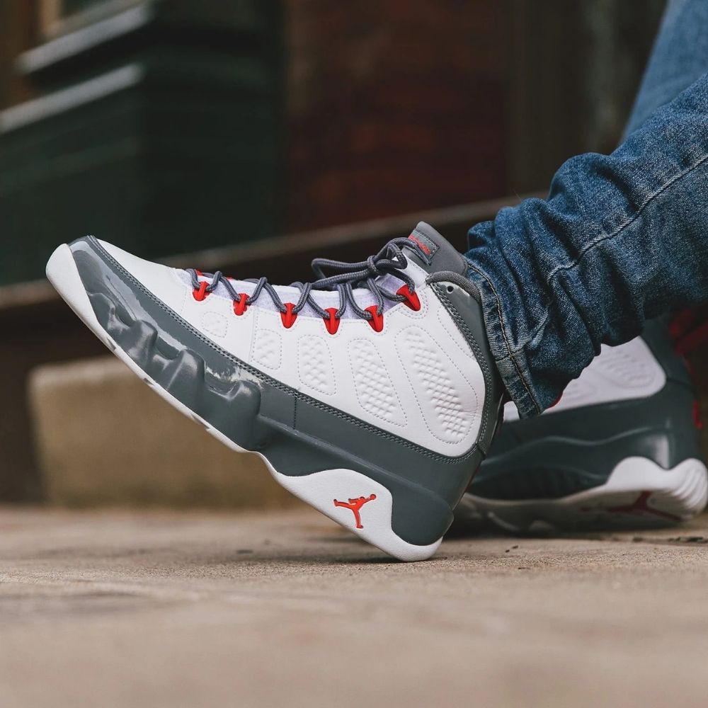 Real lifestyle image of Air Jordan 9
