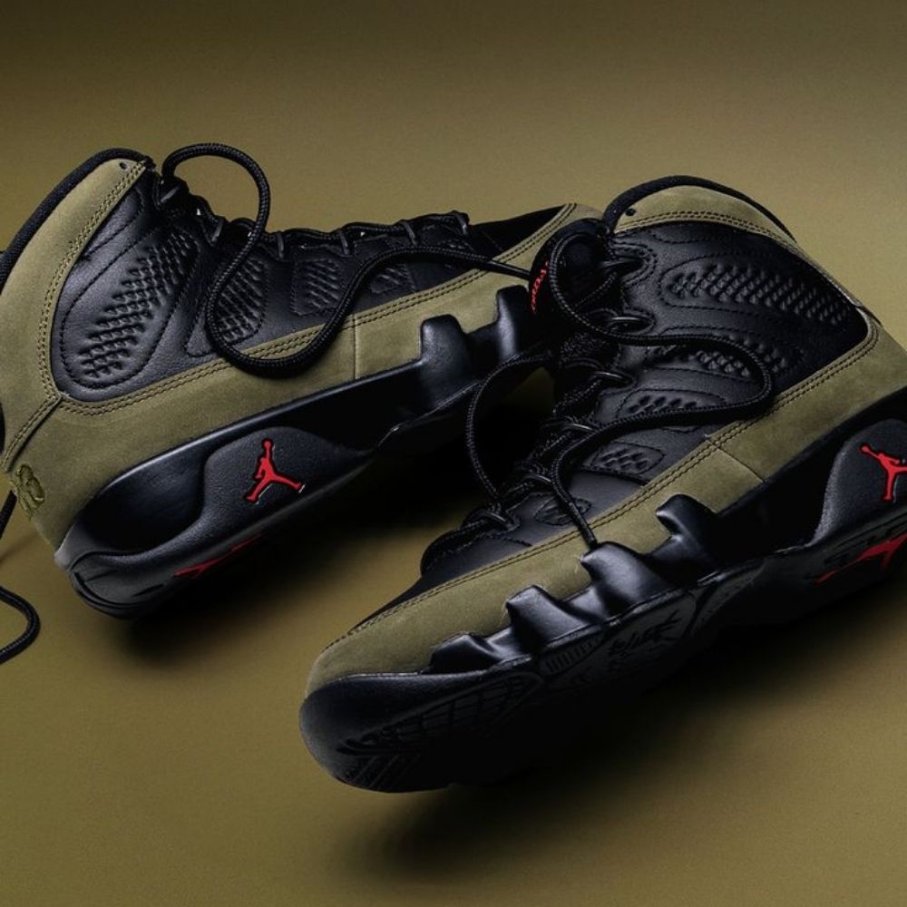 Real lifestyle image of Air Jordan 9