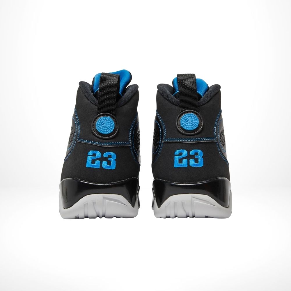 Rear view of the Air Jordan 9