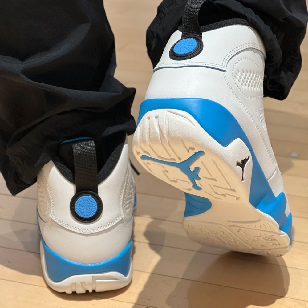 Real lifestyle image of Air Jordan 9