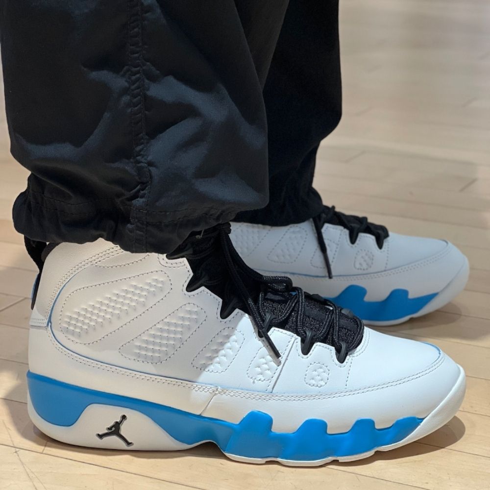 Real lifestyle image of Air Jordan 9