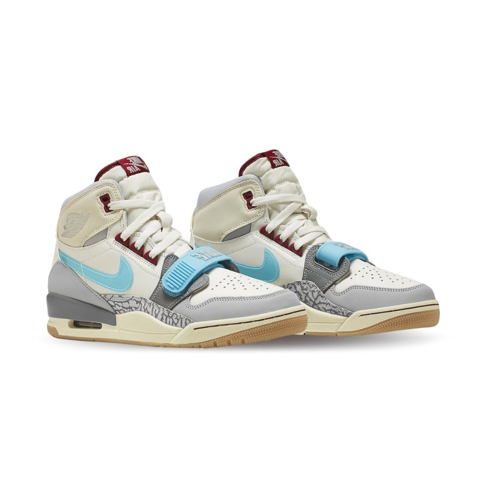 Angled front view of a full pair of Air Jordan