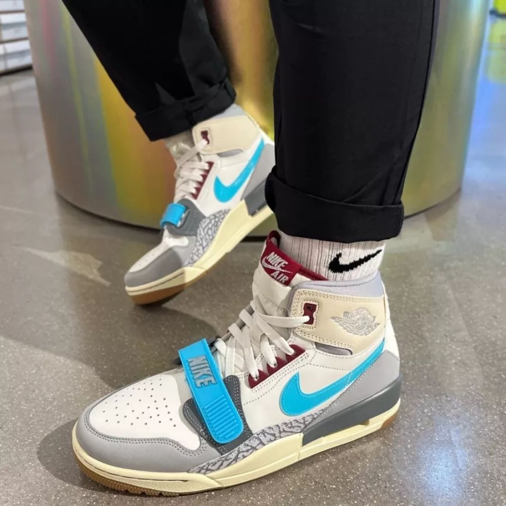 On-foot of the Air Jordan