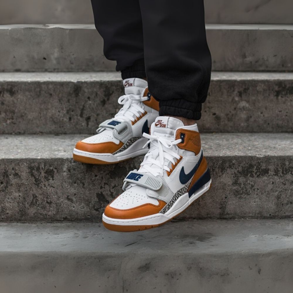 On-foot of the Air Jordan Legacy 312