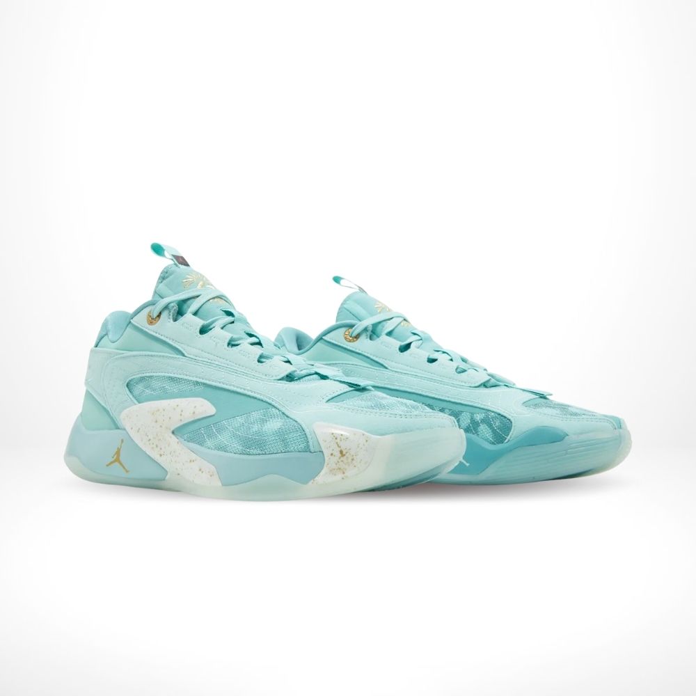 Angled front view of a full pair of Air Jordan Luka 2