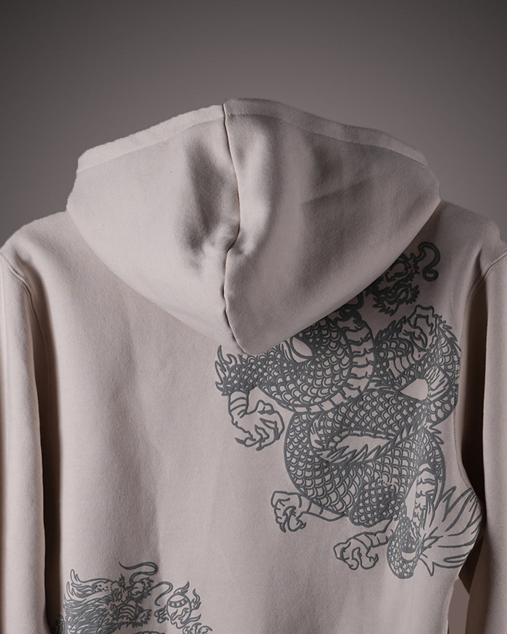 Polkal™ Fear Beige Dragon Hoodie