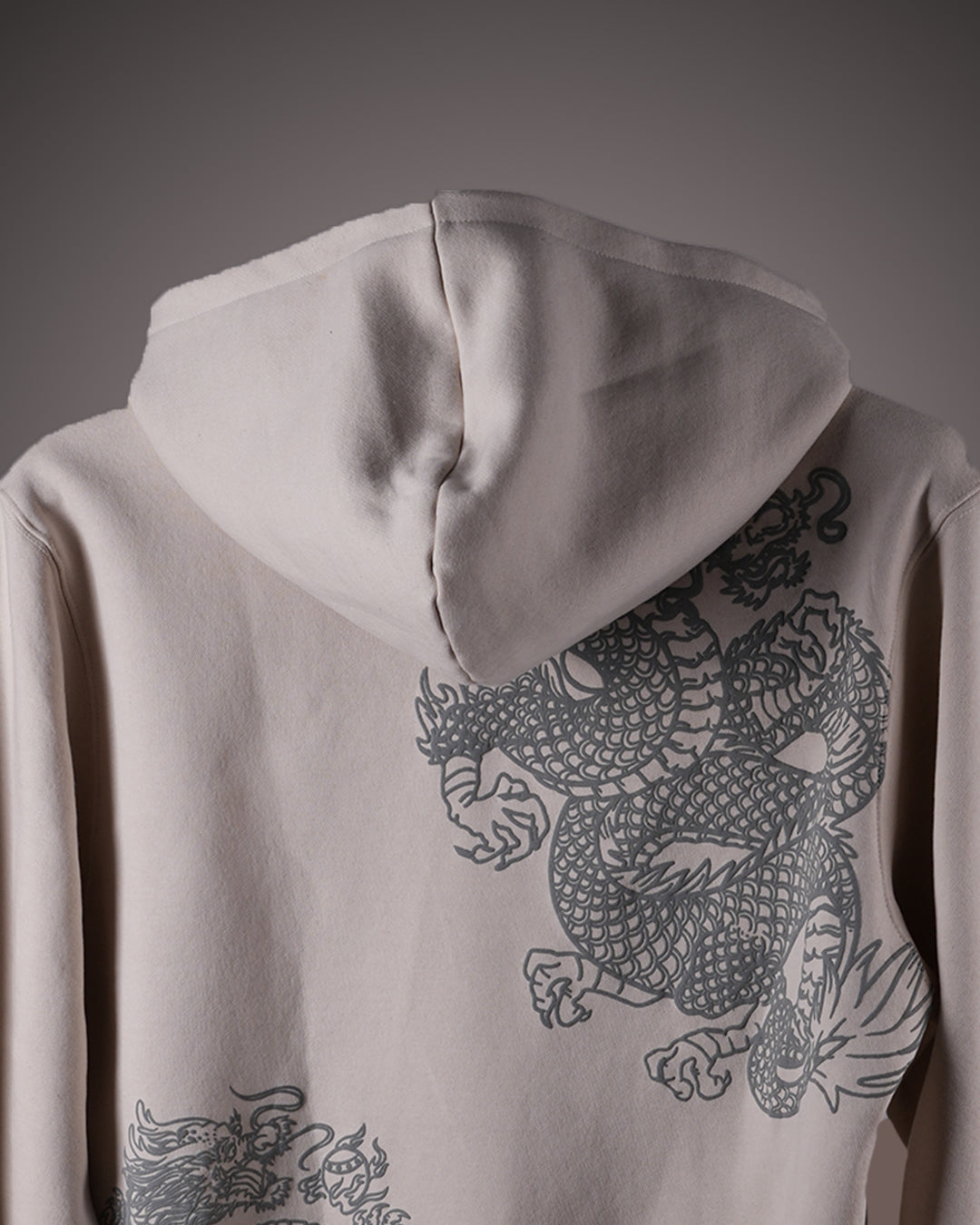 Polkal™ Fear Beige Dragon Hoodie