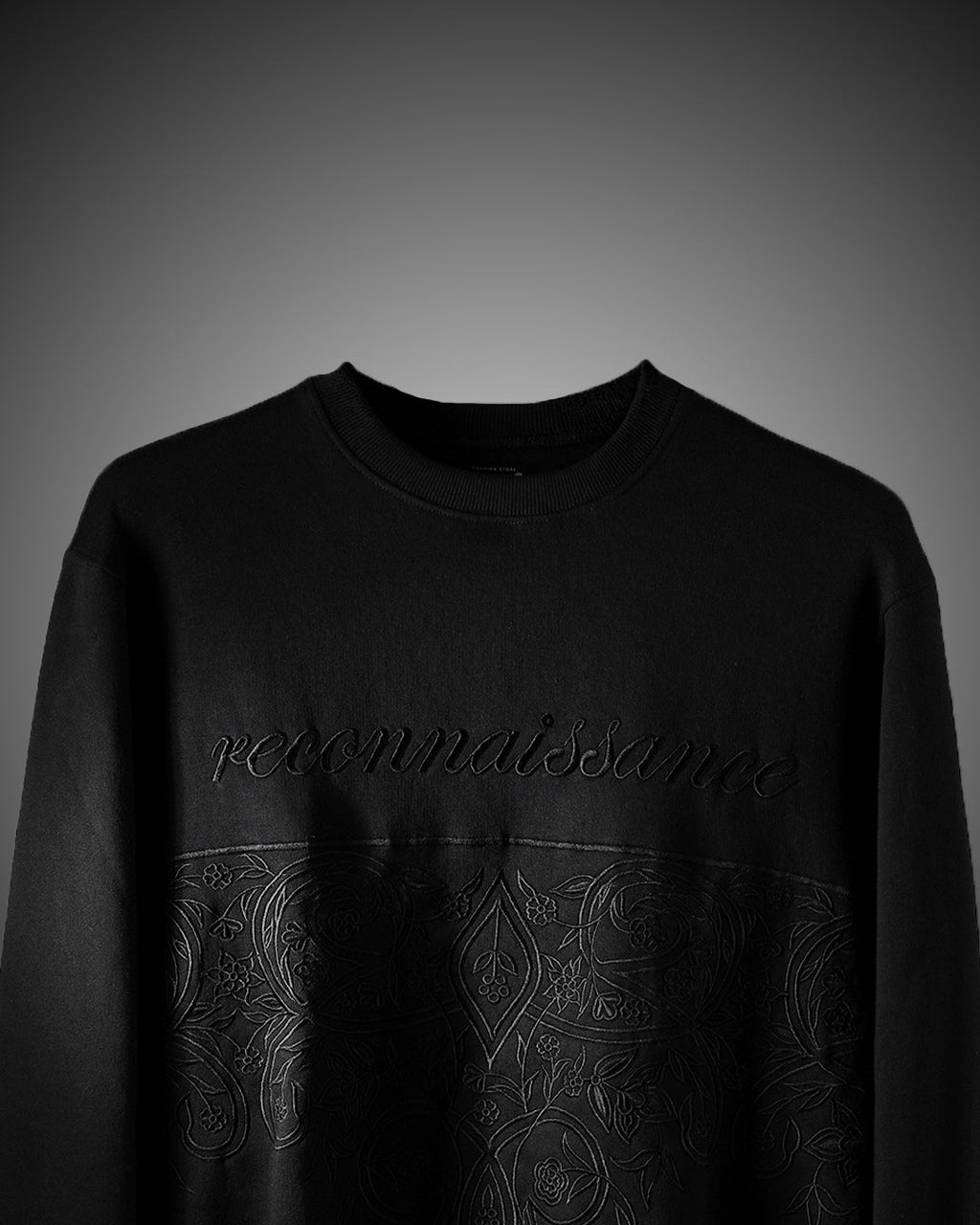 Polkal™ Fear Black Bloom Sweatshirt