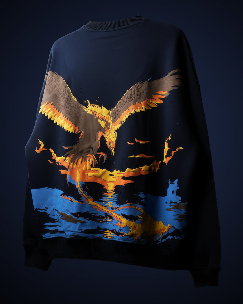 Polkal™ Fear Blue Phoenix Sweatshirt
