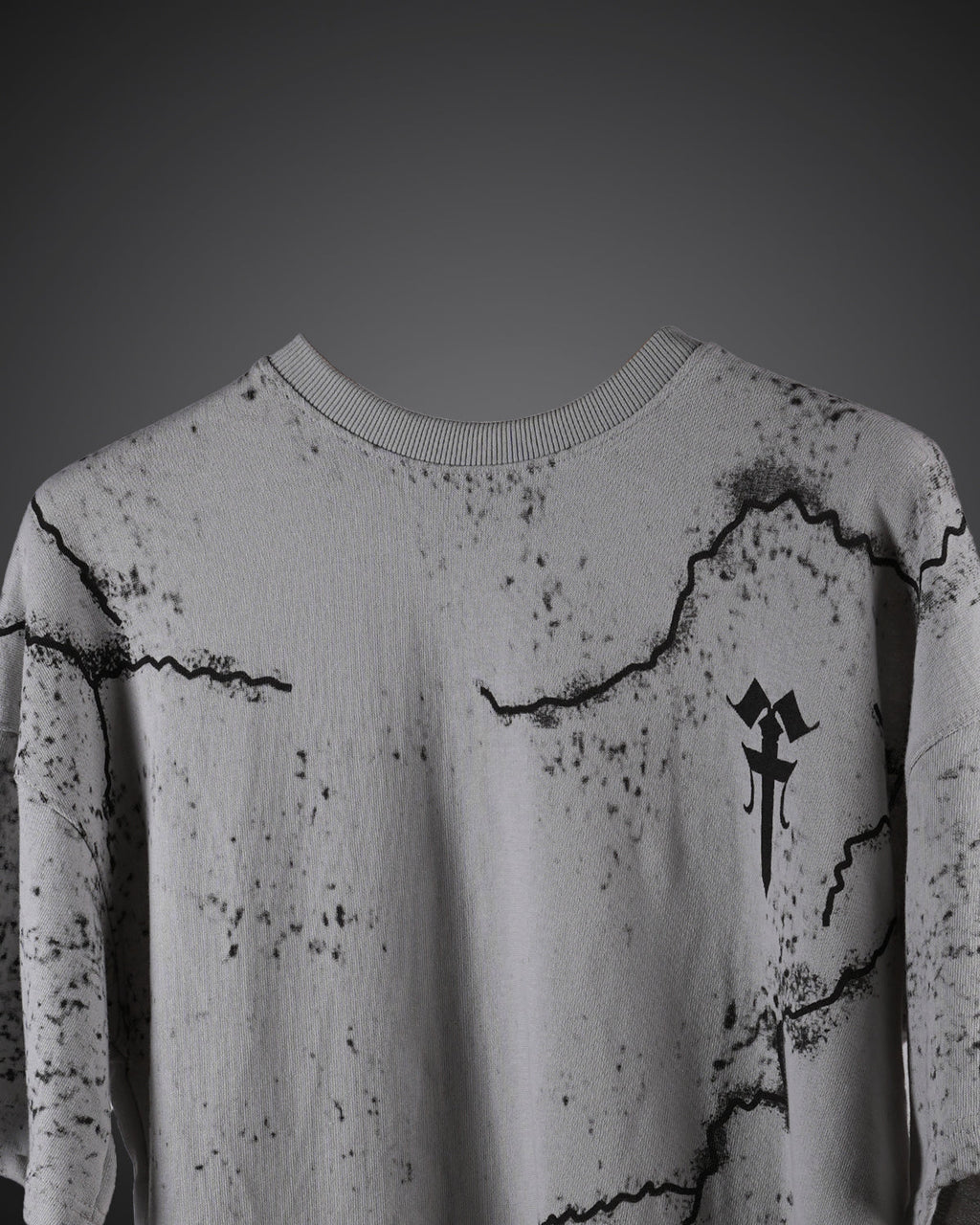 Polkal™ Fear Grey Crack T-Shirt