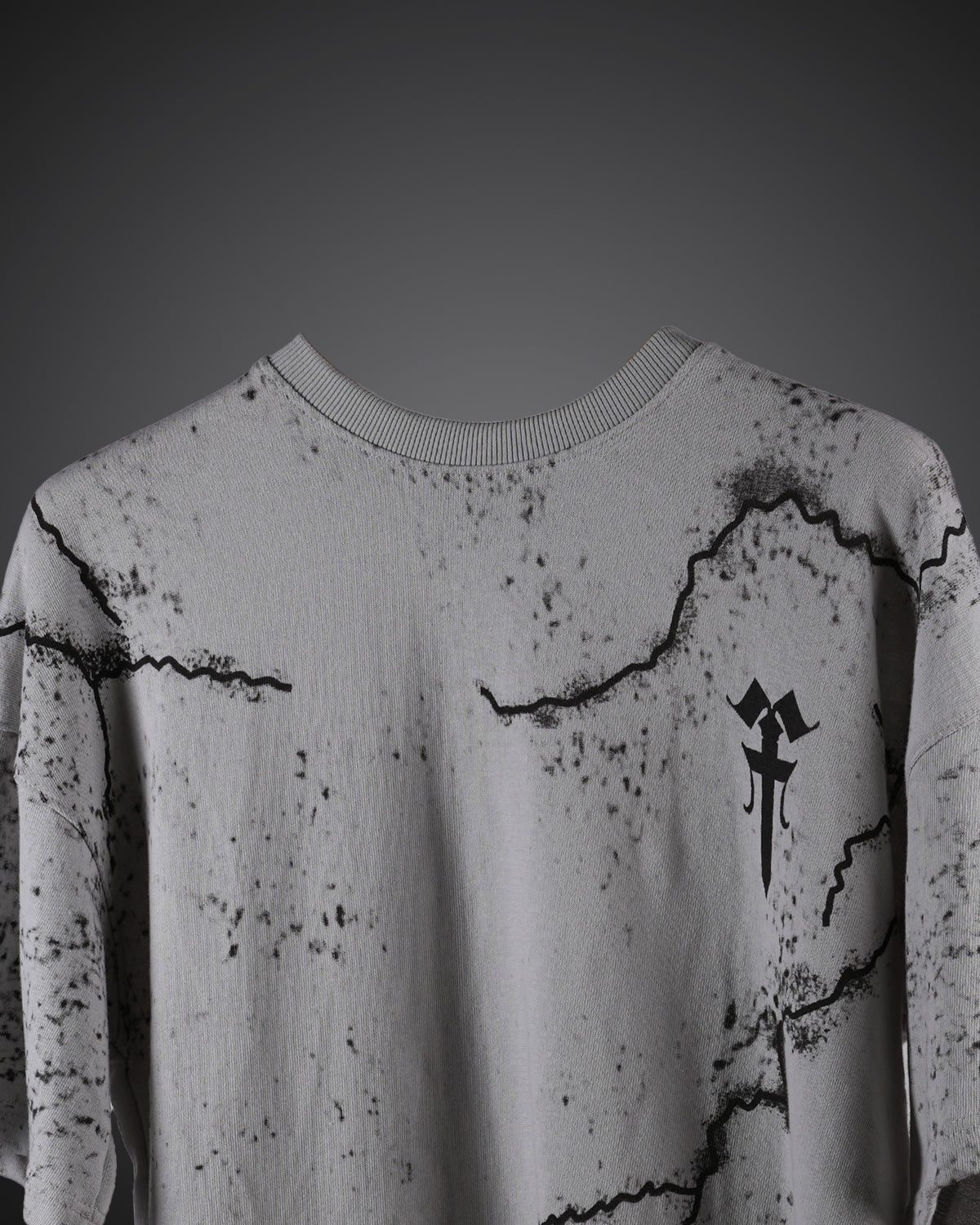 Polkal™ Fear Grey Crack T-Shirt