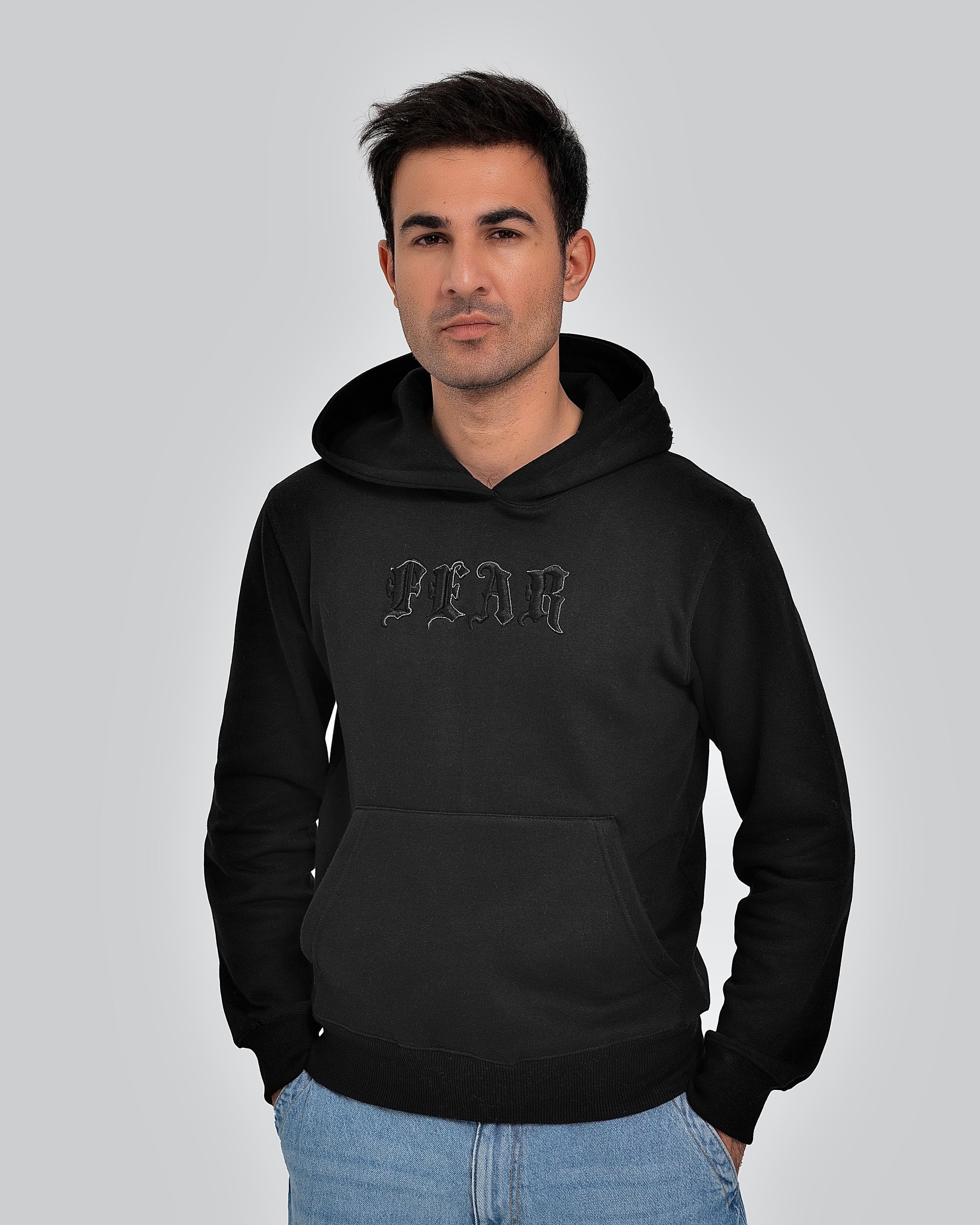 Polkal™ Fear Black Born With Fear Hoodie