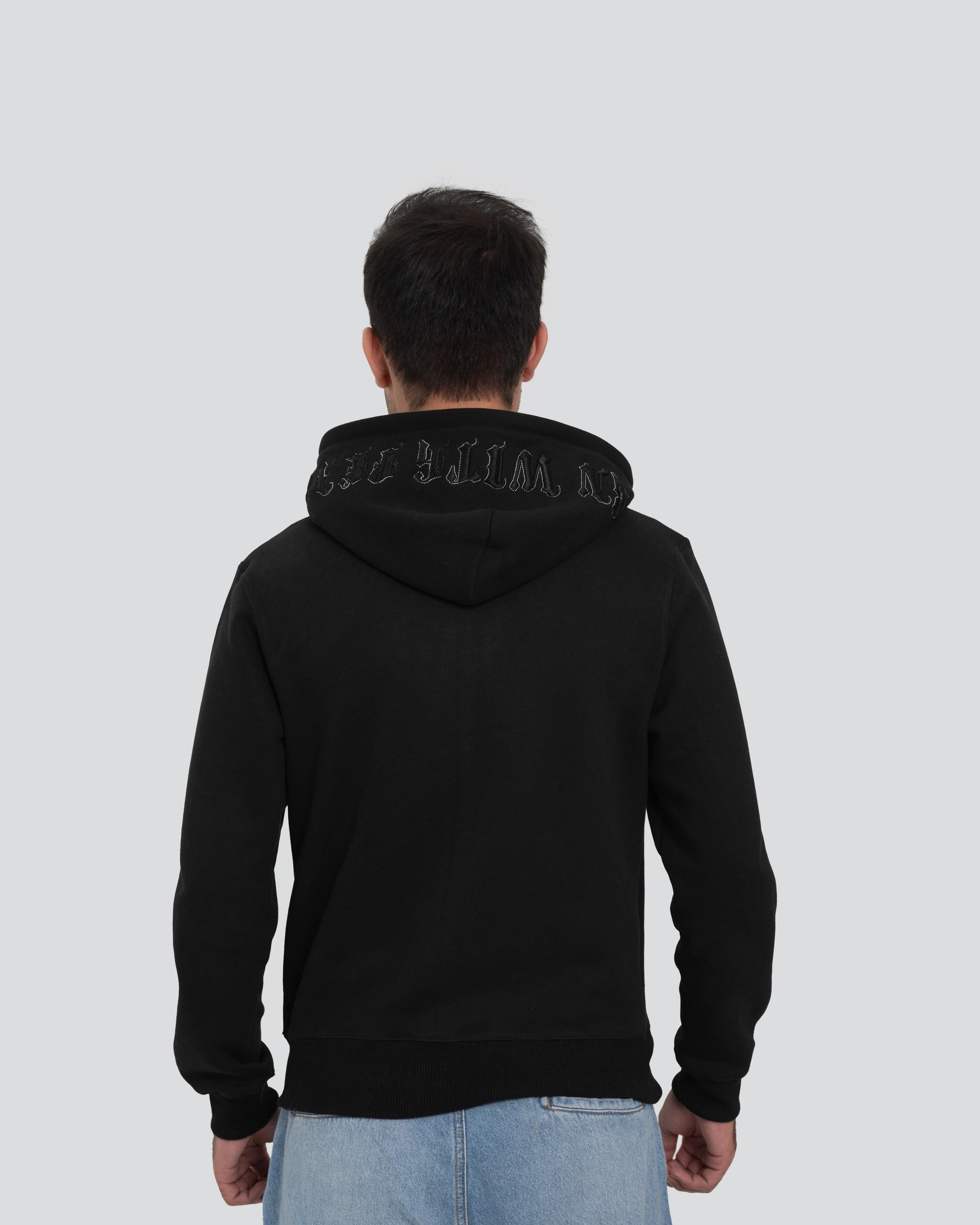Polkal™ Fear Black Born With Fear Hoodie
