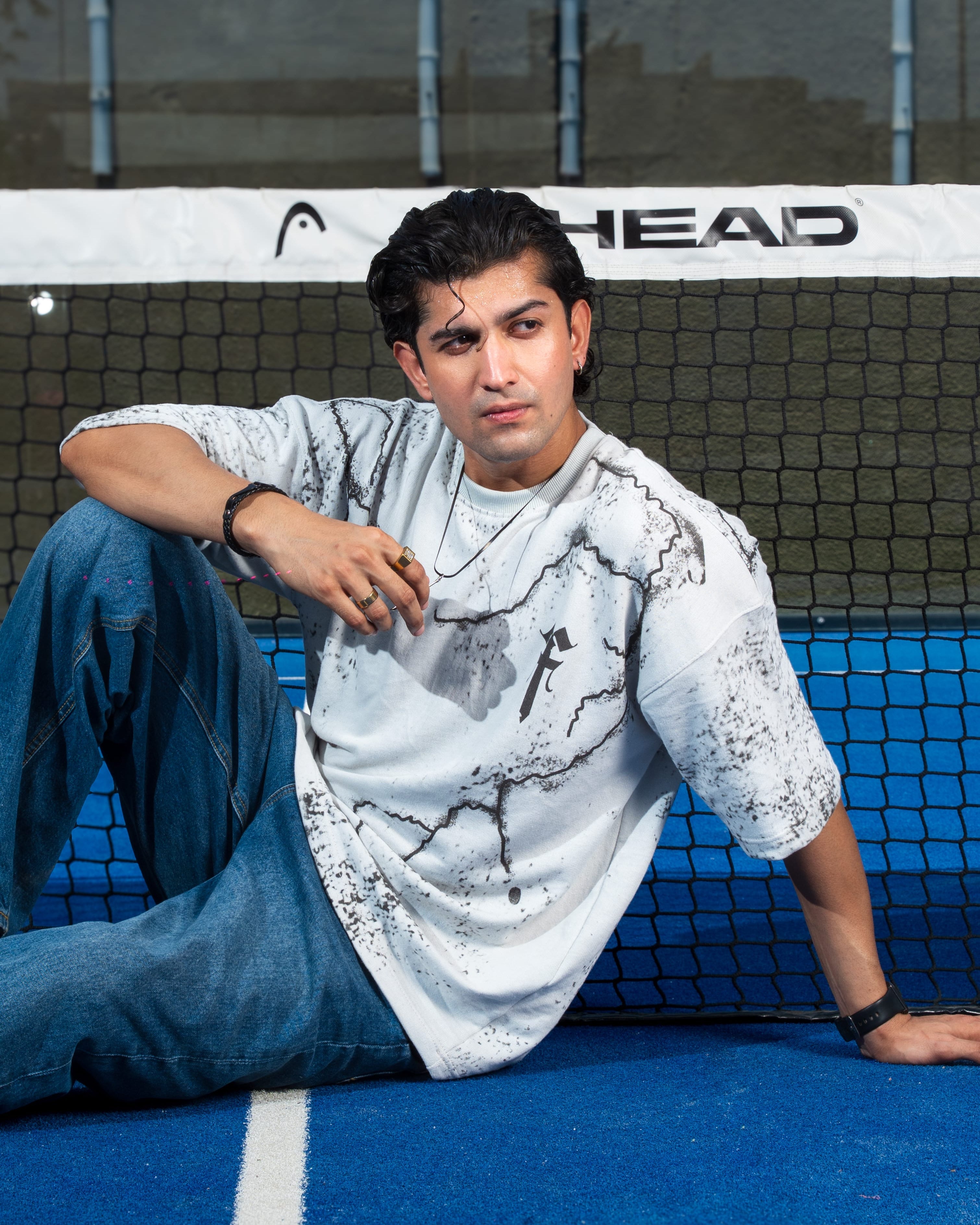 Polkal™ Fear Grey Crack T-Shirt