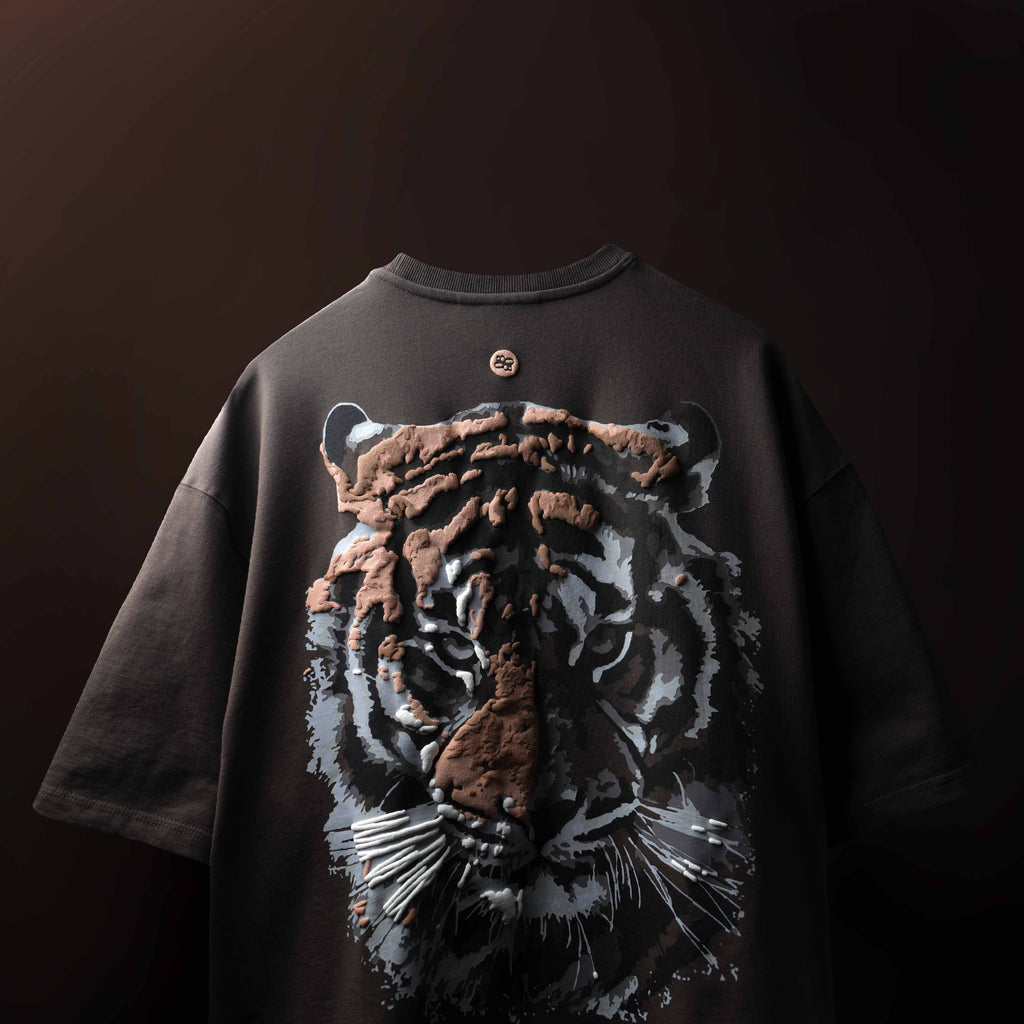 Brown Tiger T-Shirt Polkal™ BluOr