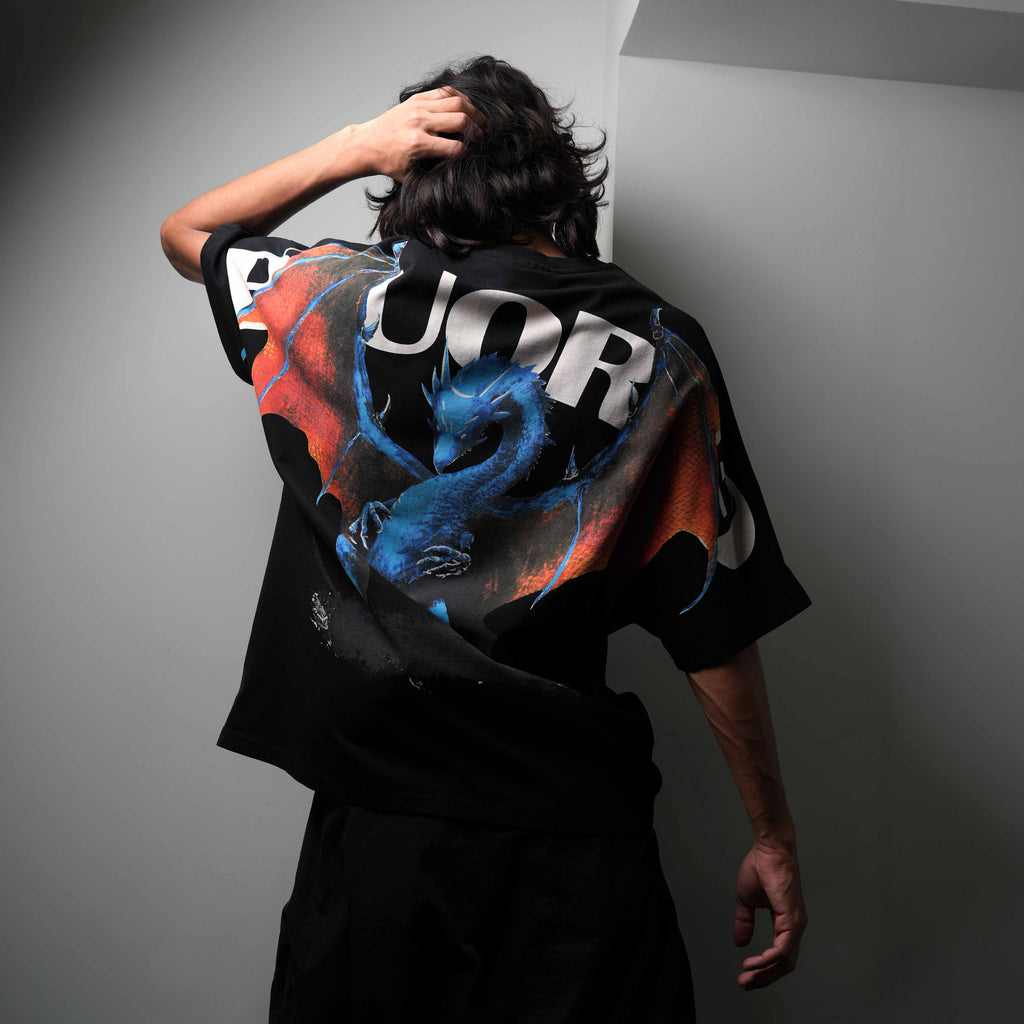 Black Shenron T-Shirt Polkal™ BluOr