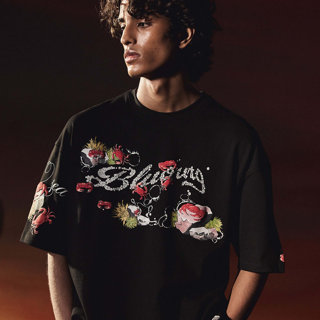 Black Coral Heist T-Shirt Polkal™ BluOr