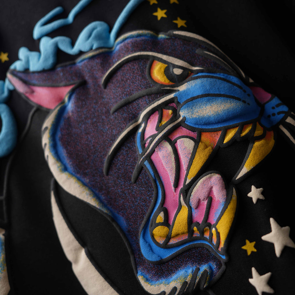 Black Wild Star T-Shirt Polkal™ BluOr