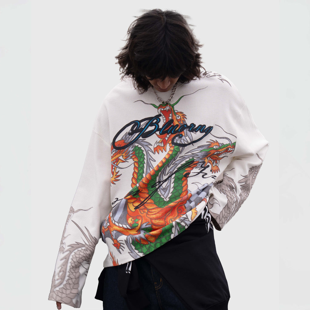 Born Of Fire Full Sleeve T-Shirt Polkal™ BluOr
