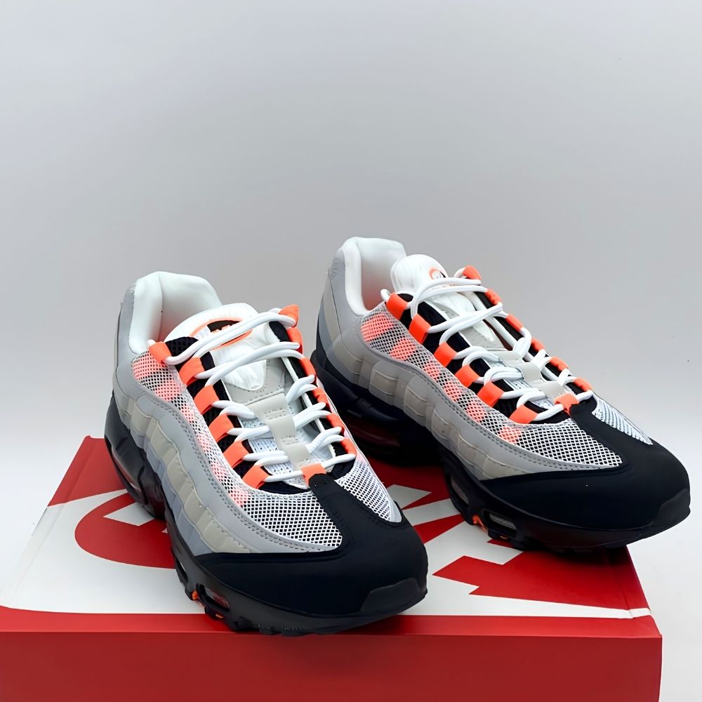 Angled front view of a full pair of Air Max