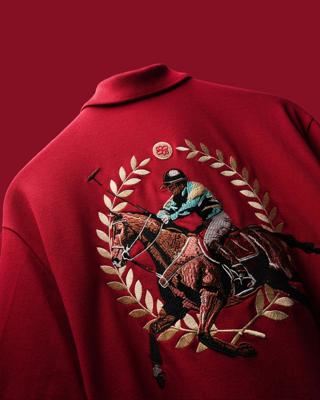 Rush Red Saddle League Polo T-Shirt Polkal™ BluOr