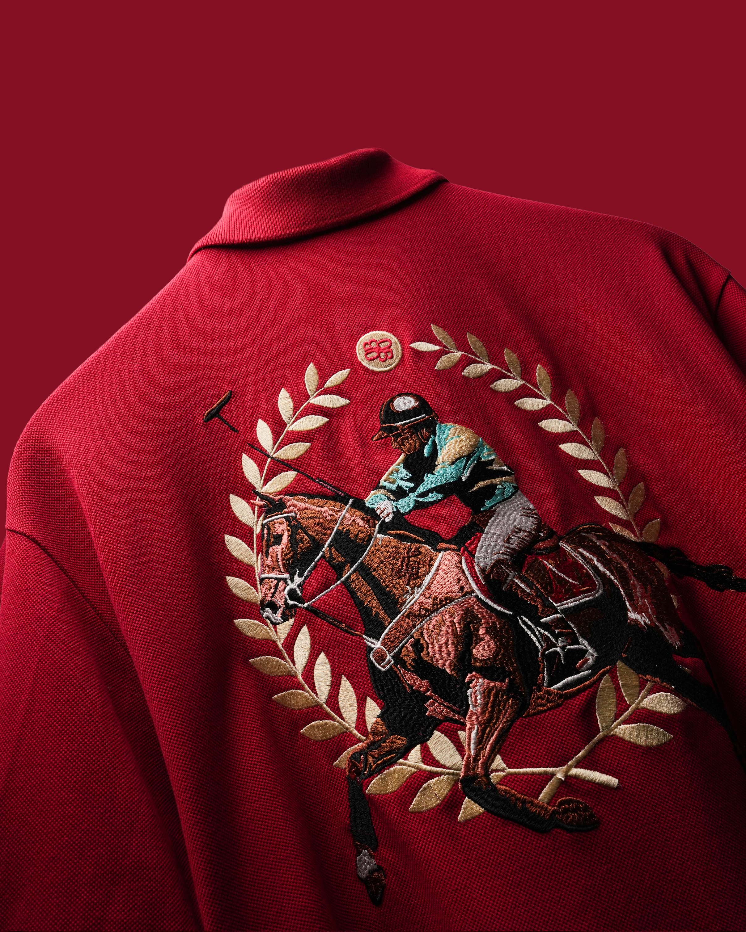 Rush Red Saddle League Polo T-Shirt Polkal™ BluOr